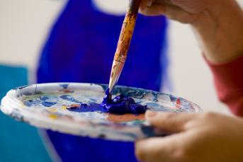 Detailaufnahme Pinsel