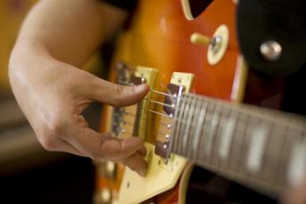 Detailaufnahme Gitarre